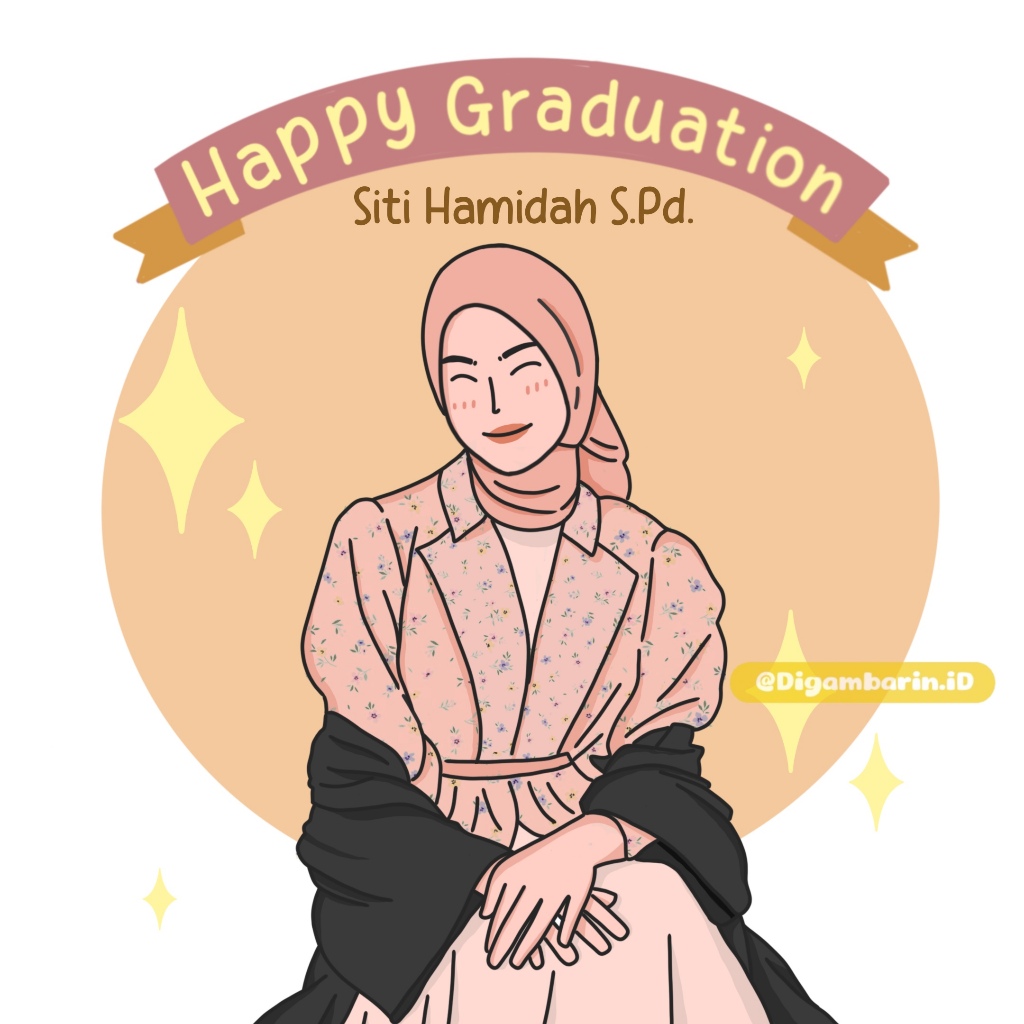 Jasa Ilustrasi/ Custom Ilustrasi/ Hadiah Wisuda (SOFT FILE)