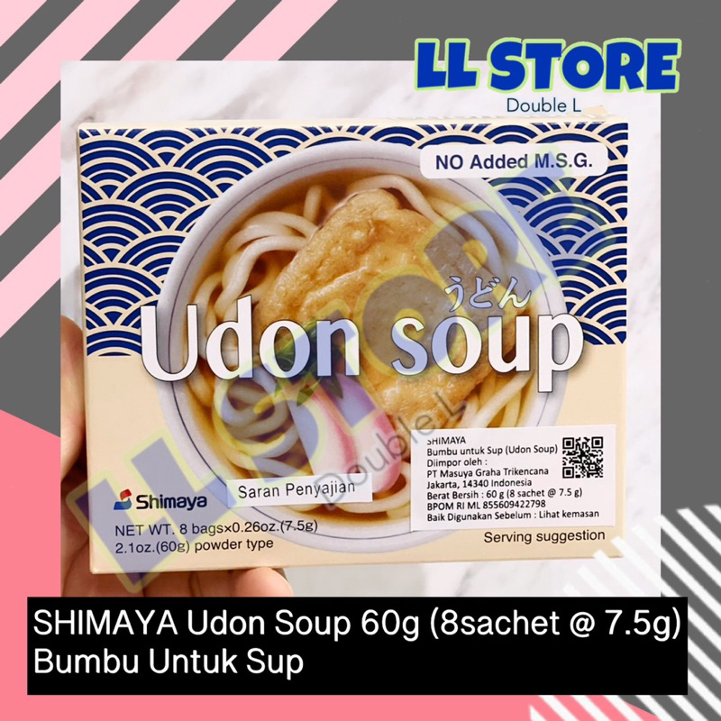 

SHIMAYA udon soup 60g bumbu sup non MSG