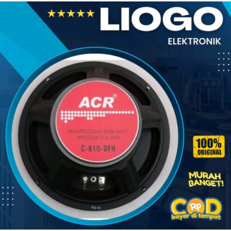 Speaker Full Range ACR 8 Inch C 810 DFH