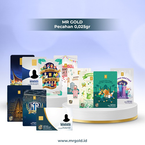 Emas Mini 0.025 grm MR Gold 24 karat Edisi Lebaran