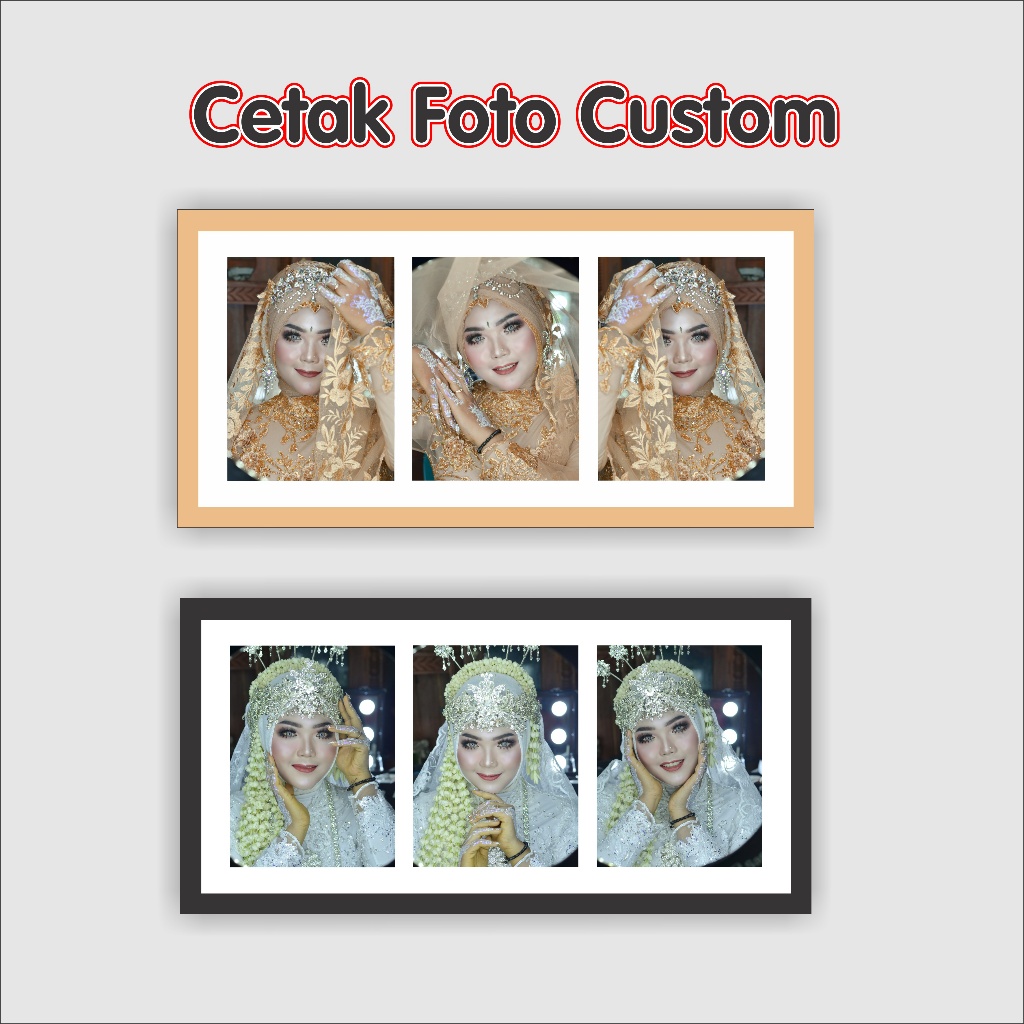 Cetak Foto Custom 30 x 15 Plus Bingkai Mdf