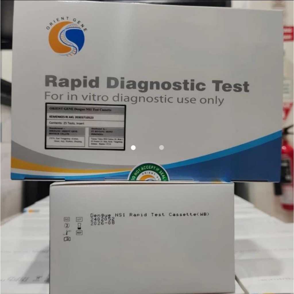 Rapid Test Dengue NS1 isi 25 Test DBD Orient Gene
