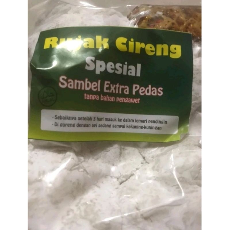 

RUJAK CIRENG SPESIAL SAMBAL ASLI 1 PACK ISI 20PCS / JAMIN BAGUS