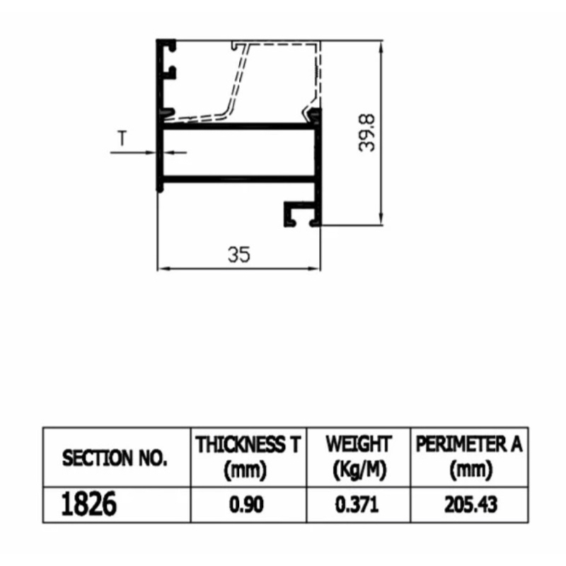 Aluminium Dacon Casement Window 1826 Daun Jendela Aluminium Batangan