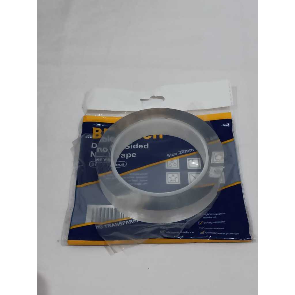 

Double Sided Nano Tape Beltech 20mm X 3.6m HD Transparent - Double Tape Beltech Berkualitas