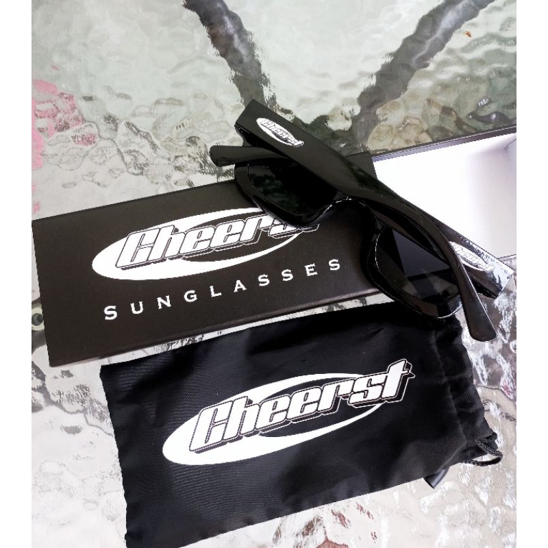 kacamata custom + box custom logo