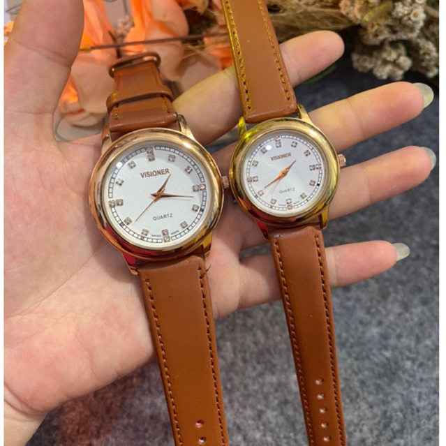 [COUPLE] Jam Tangan Visioner Original Strap Kulit Tahan Air
