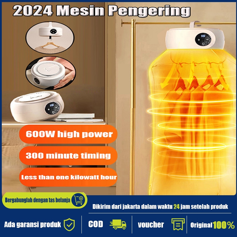 2025 Mesin Pengering Pakaian Portabel Pemanas Pengering Pakaian Lipat Listrik Pengering Otomatis