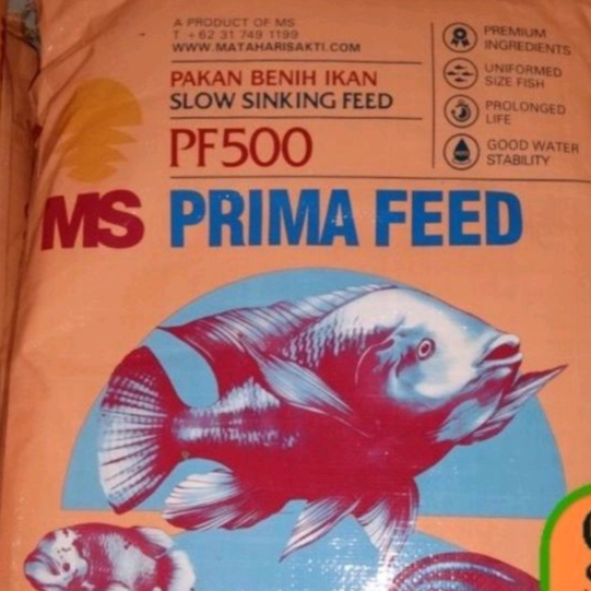 Pakan Bibit Ikan Prima Feed PF128 PF500 PF800 PF1000 1 Karung 10KG