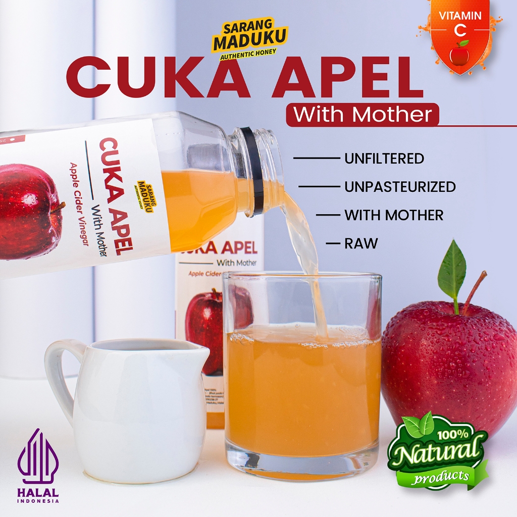 

Sarang Maduku Cuka Apel With Mother 250 ML