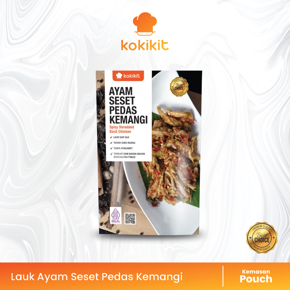 

Kokikit - Lauk Ayam Suwir Pedas Siap Makan Travel Pack