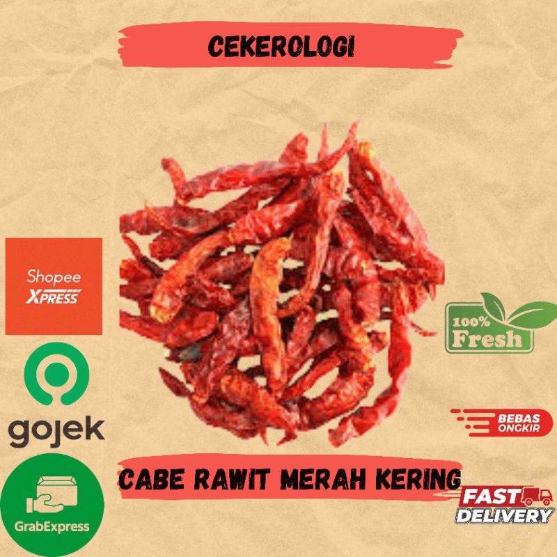 

Cabe Rawit Merah Kering 100gr / Cabe Rawit / Cabe Merah Kering / Cabe Rawit Merah JABODETABEK / Cabe / Sayuran / Sayur