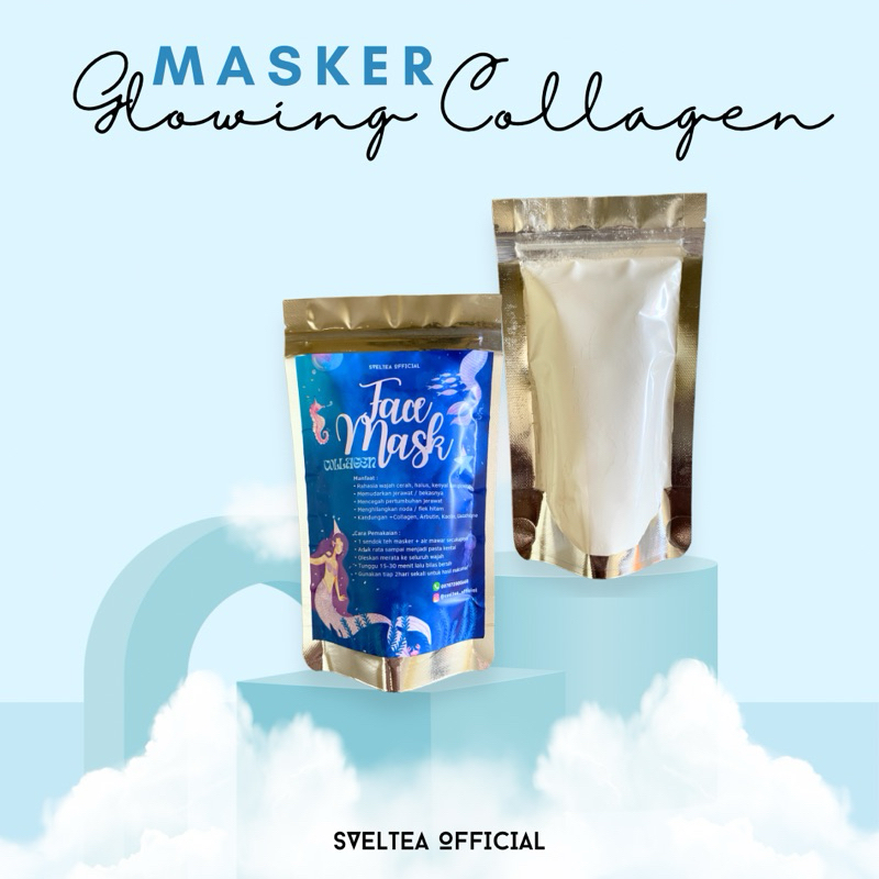 Sveltea Official Masker Glowing Collagen (20x pakai) | Pejuang Acne & Breakout