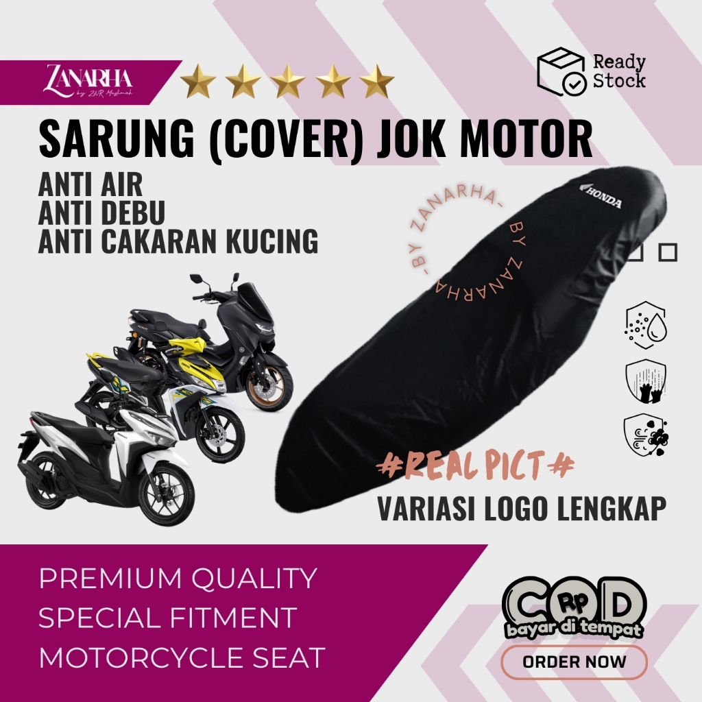 JOK MOTOR / SARUNG JOK MOTOR MATIC COVER JOK MOTOR  VARIO BEAT MIO GENIO PCX COVER JOK MOTOR ZNR
