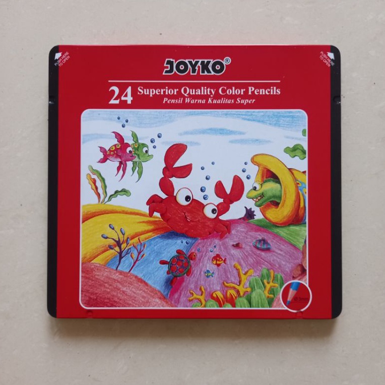 

KODE D4K9 SET Color Pencil Pensil Warna Kaleng Joyko CP24TC