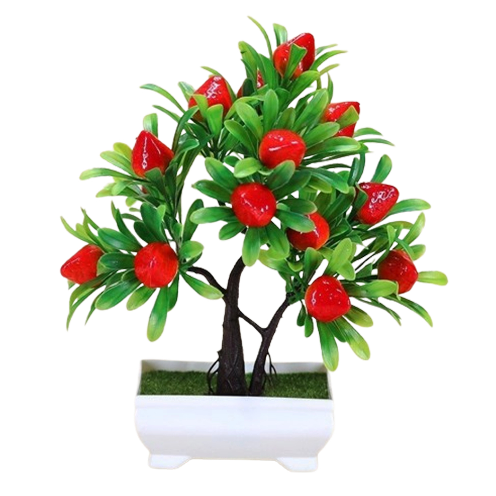 (COD) Pot Tanaman Pohon Bonsai Vas Bunga Buah Hias Plastik Dekorasi Hiasan Ruang Tamu Rumah
