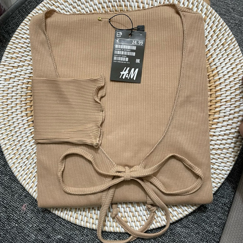 Cardigan Crop Tali Knit Wanita /Outer Crop