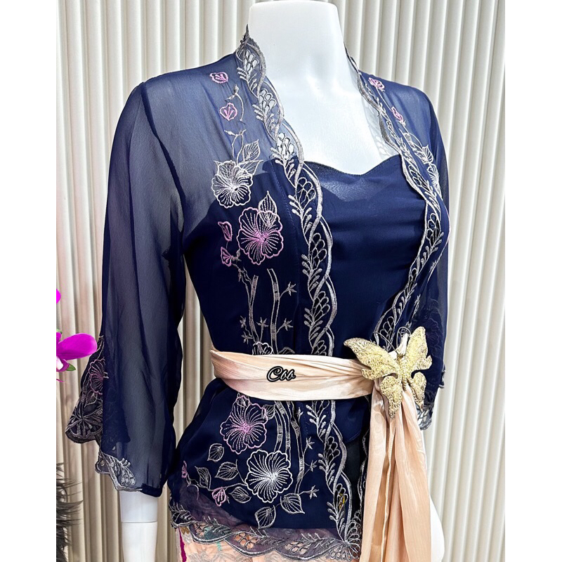 WKB || Kebaya jadi bordir motif pucuk || kebaya bali || kebaya bordir motif rantai || kebaya bordir 