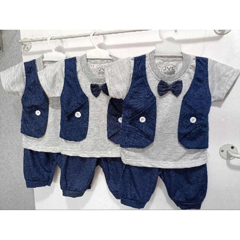 Stelan anak tuxedo/kaos tuxedo