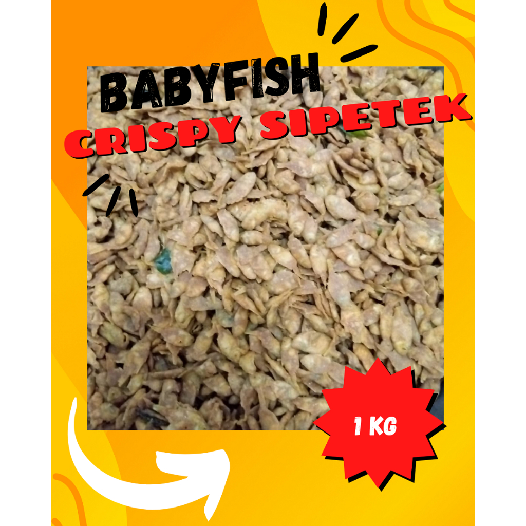 

Ikan pepetek crispy baby fish wander berat 1 kg