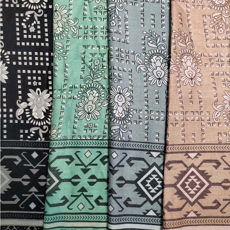 Kain Katun Rayon Motif Bahan Rayon Motif Etnik Bahan Kain Rayon Premium 0,5 Meter