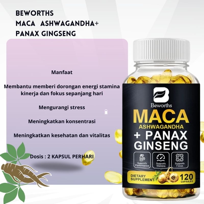 BEWORTHS MACA PANAX GINSENG EXTRACT CAPSULE 120