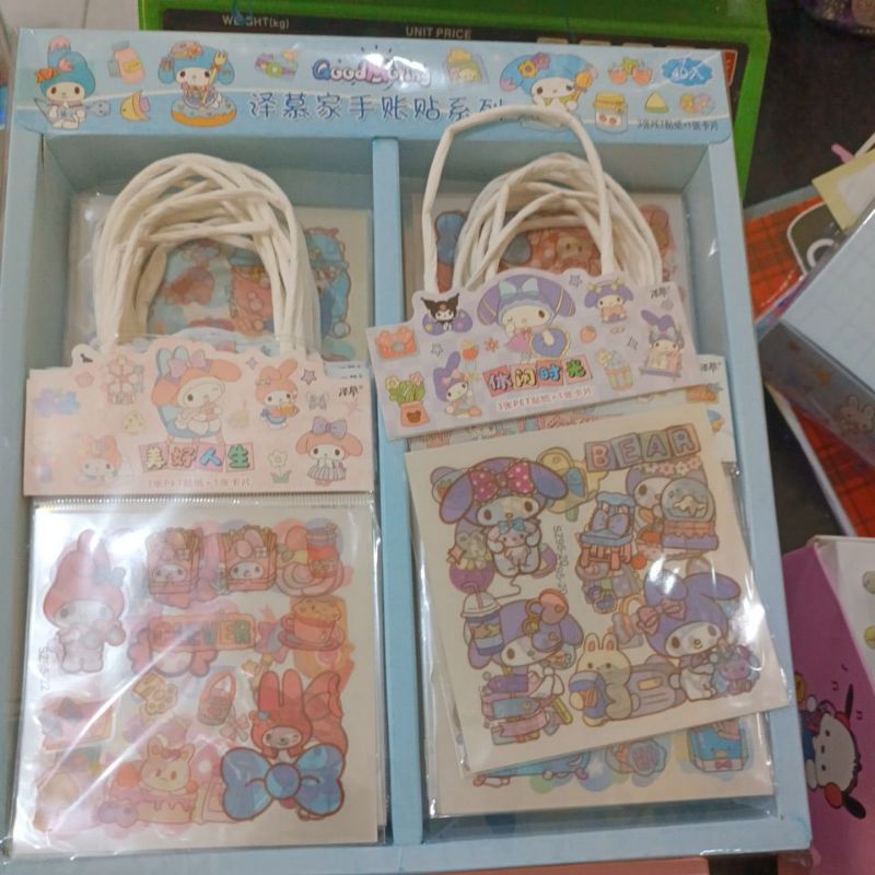 

1 box sticker tas sanrio