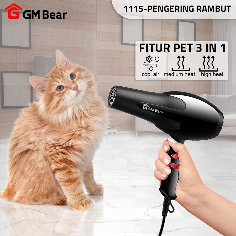 ART J64P GM Bear Pet Blower 1115  Alat Pengering Bulu Rambut Hewan Hair Dryer Grooming Kucing Anjing