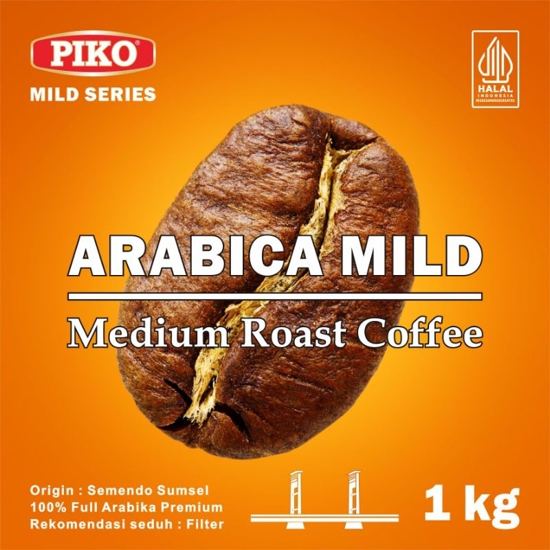 

Arabika Semendo Medium Roast 1kg Premium Piko Arabica Mild Coffee