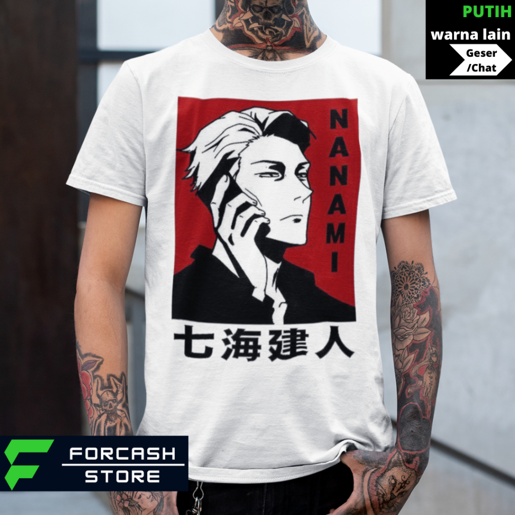 Kaos ANIME JJK NANAMI  | Kaos Anime | Kaos BigSize Jumbo S-7xl | Kaos Premium | Kaos Anak Ready