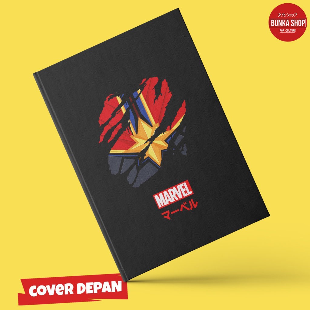 

Pocket Note Marvel Avengers Captain America Logo Hardcover A6 Buku Tulis Catatan Notes Agenda Planner Jurnal