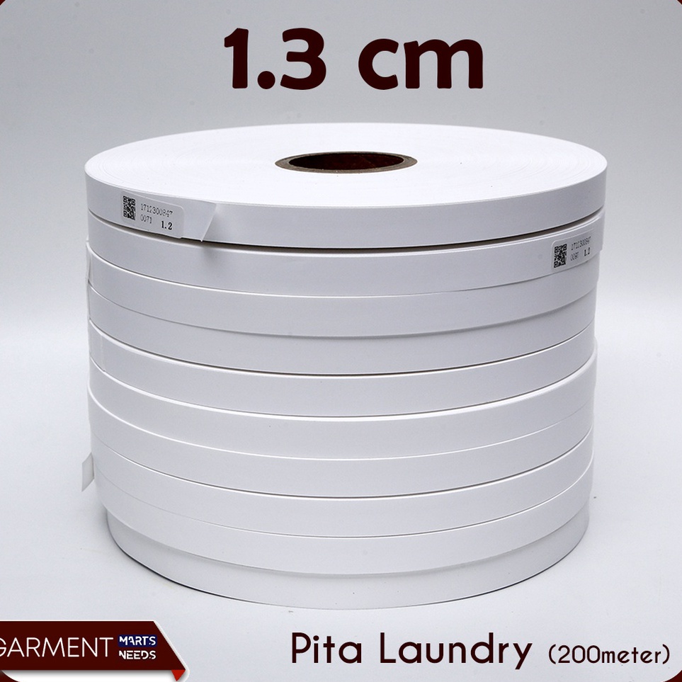 

ART U13X Pita Laundry Taffeta Label Penanda Roll Kain Kertas 13 mm 2 meter
