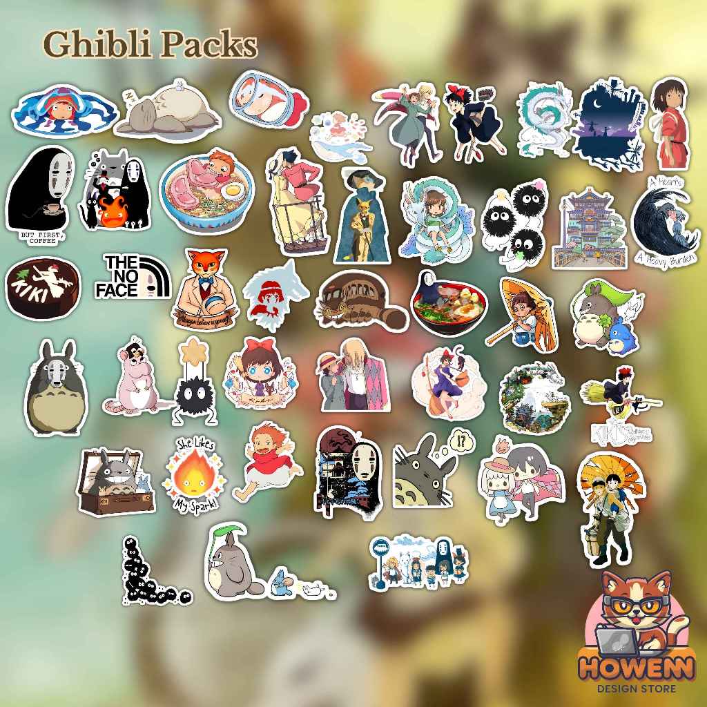 

HDS - STIKER PACKS GHIBLI | 10 STIKER | RANDOM
