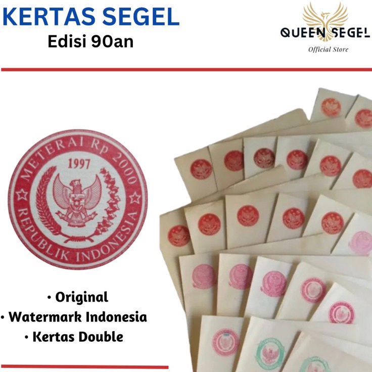 

Super Gaya Kertas Segel Tahun 199 1992 1993 1994 1995 1996 1997 2 22 Double Slide Asli Original