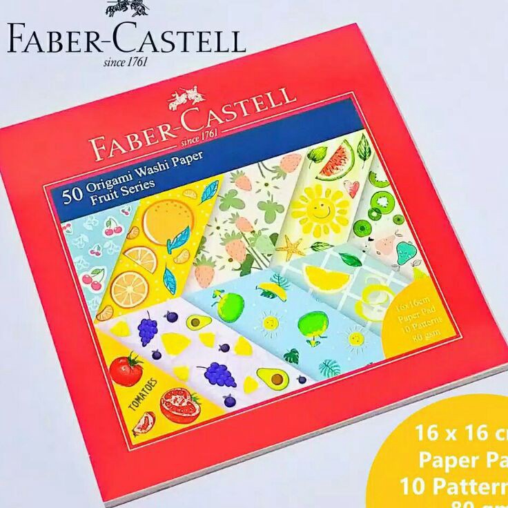 

Grosir Origami Washi Paper 16 x 16 Fruit Series Faber Castell