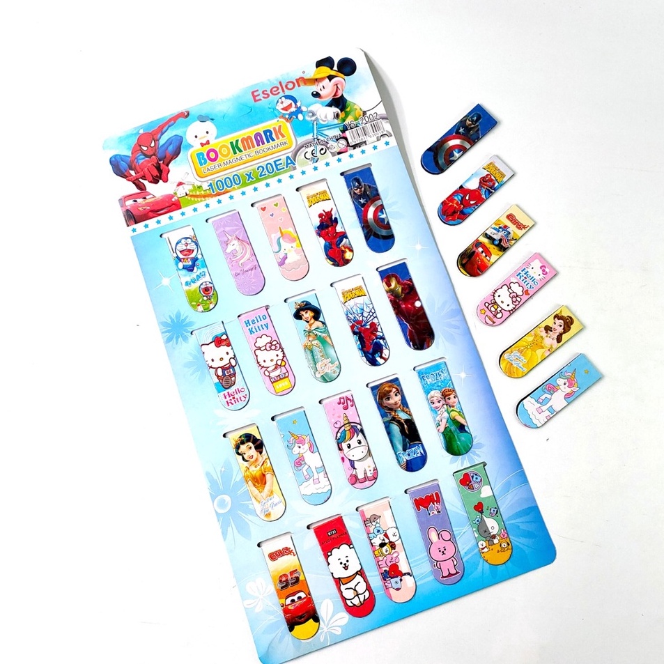 

Segera Serbu 2pcs Pembatas buku magnet stick note magnet bookmark