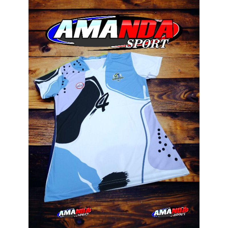 kaos voli cewek printing