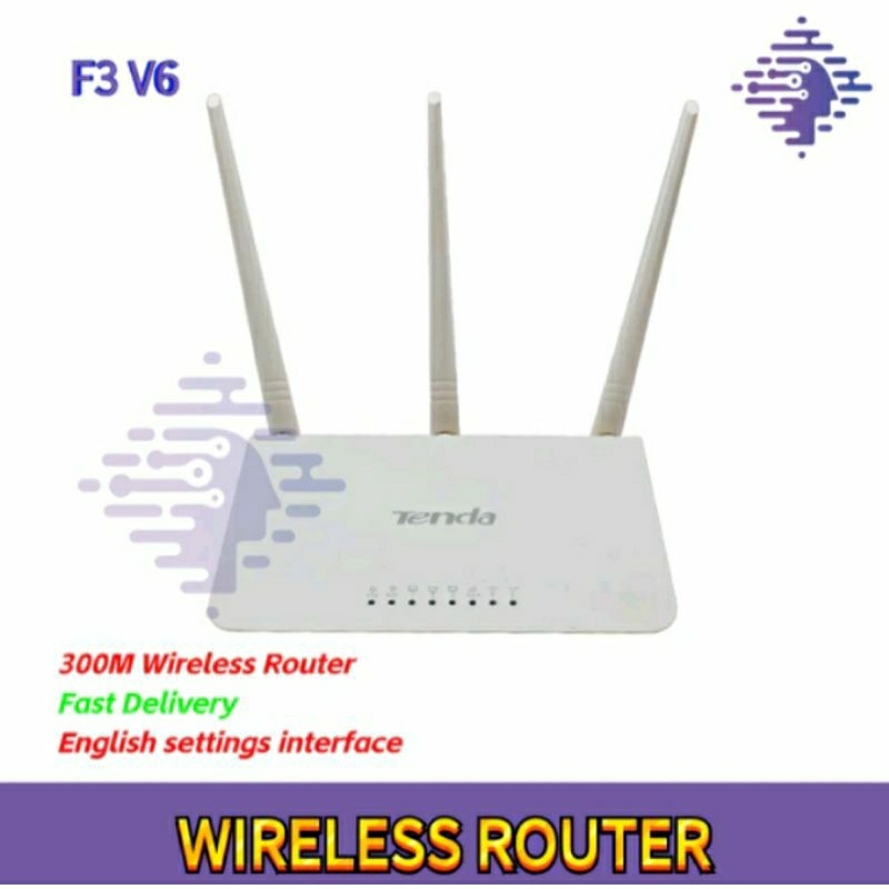 Router Tenda F3 V6+adaptor