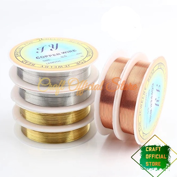 

Serbu Produk 1 Roll Kawat Tembaga Aksesoris 345 Kawat Manik Manik Atau Mote Bahan Kerajinan Tangan