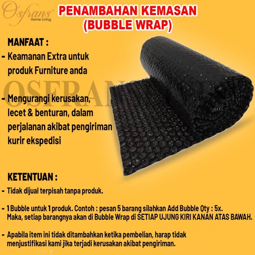 

Serbu Baru Osfans Tambahan Bubble Wrap Khusus Barang Knockdown