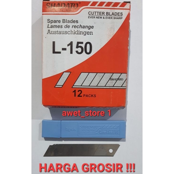 

Kejutan Istimewa Isi Refill Cutter Besar L15 SHADATO 12 Tube 5 pc