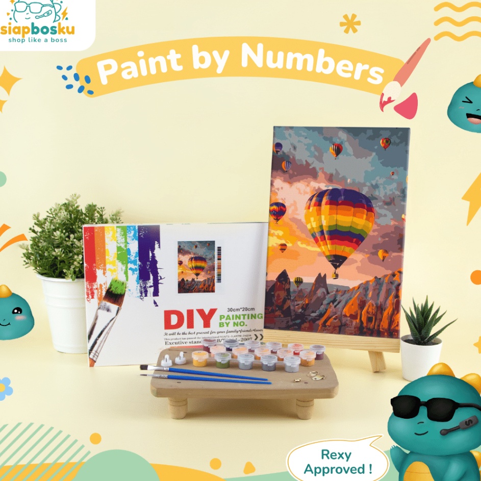 

Spesial Terkini PAINT BY NUMBER 2x3 CM AESTHETIC LANDSCAPE KANVAS PAINTING KIT WITH FRAME SIAP LUKIS