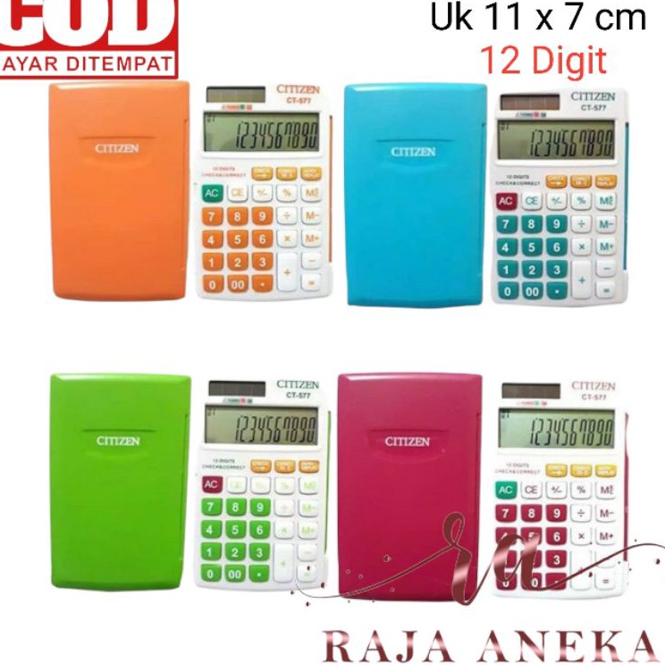 

Best Arrival KALKULATOR CITIZEN CT 577 KALKULATOR 12 DIGIT WARNA WARNI CITIZEN POCKET SAKU CHECK CORRECT 2 WAY