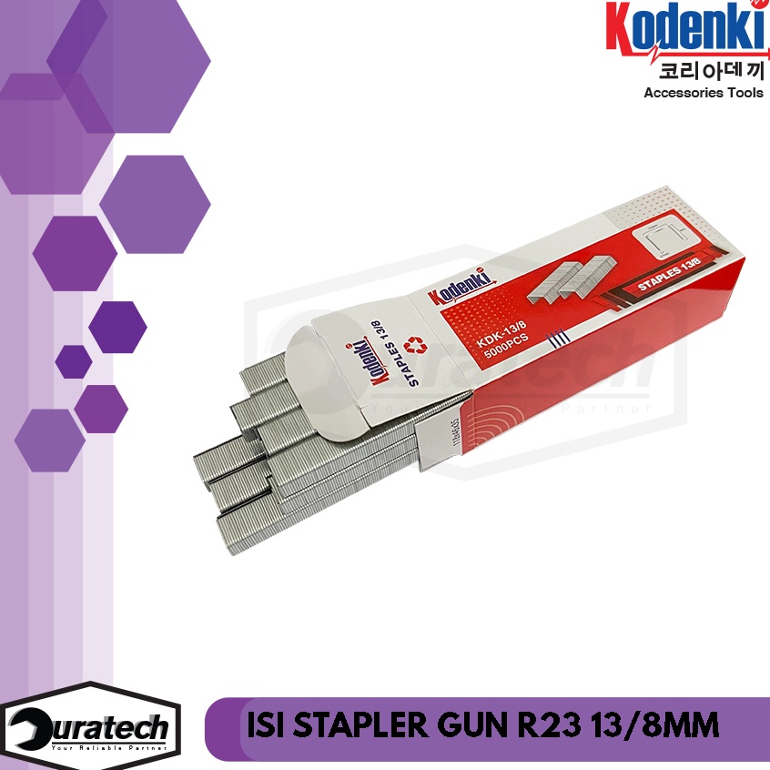 

Sekarang Viral Kodenki isi staples 138 mm stapler gun R23 manual tembakan gun tacker tangan isi 5pcs Mata paku tembak gun taker R23 8mm job motor sofa bingkai kayu furniture