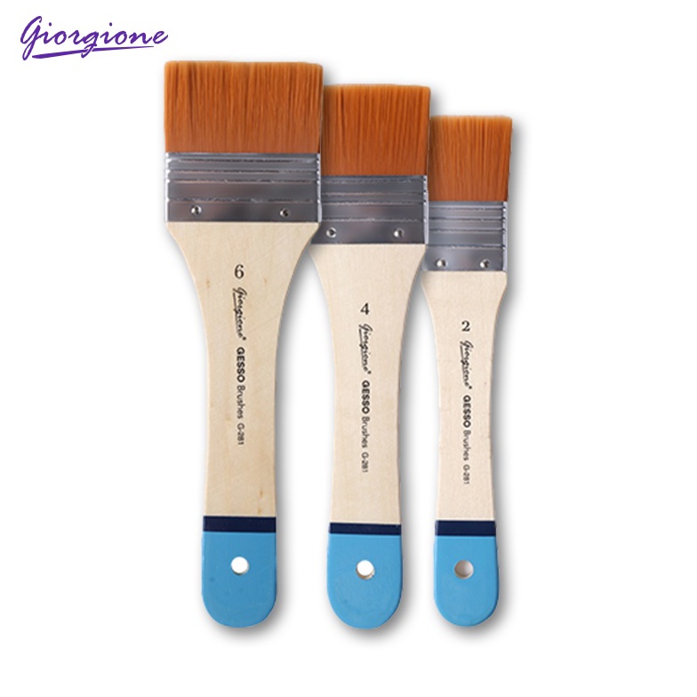 

KODE S1Y4 Giorgione Sikat Minyak Oil Brush Paint Brushes Sikat Pembersih Scrubbing Brush 3pcsset G28