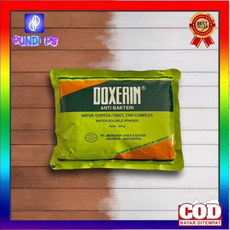 DOXERIN 250 Gram Anti Bakteri Snot Coryza dan CRD Complex Komplek Pernafasan Ayam Mensana