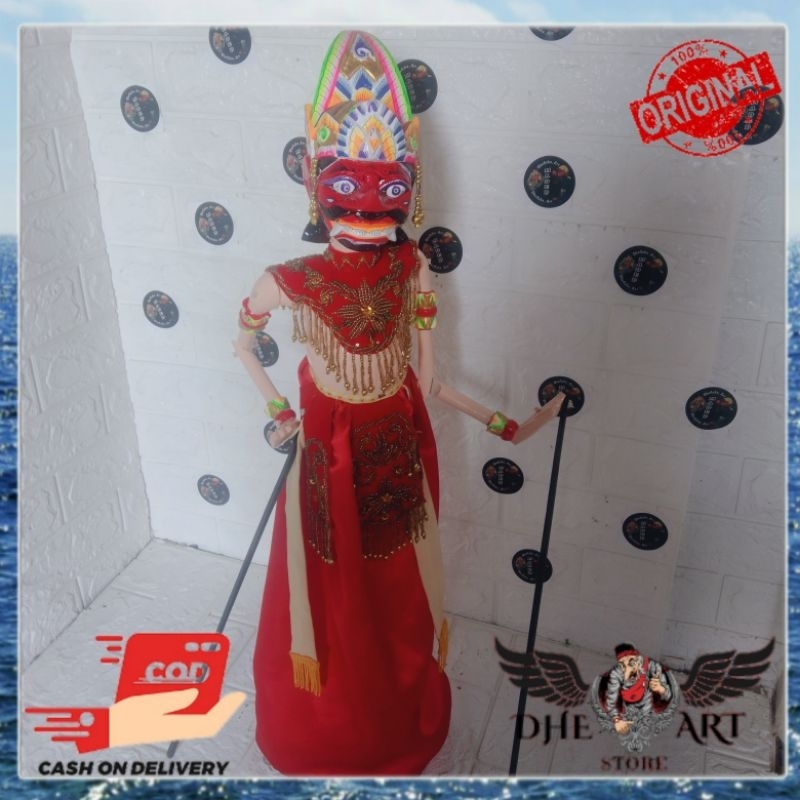 Wayang Golek Rahwana Tinggi 75cm Kualitas Bagus