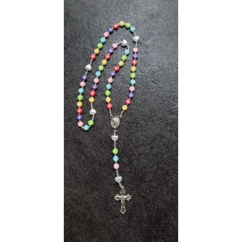 Rosario Katolik / Rosario anak manik manik Love bisa custom nama