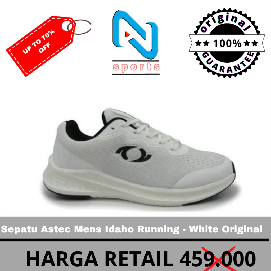Sepatu Astec Mens Idaho Running - White Original 100%