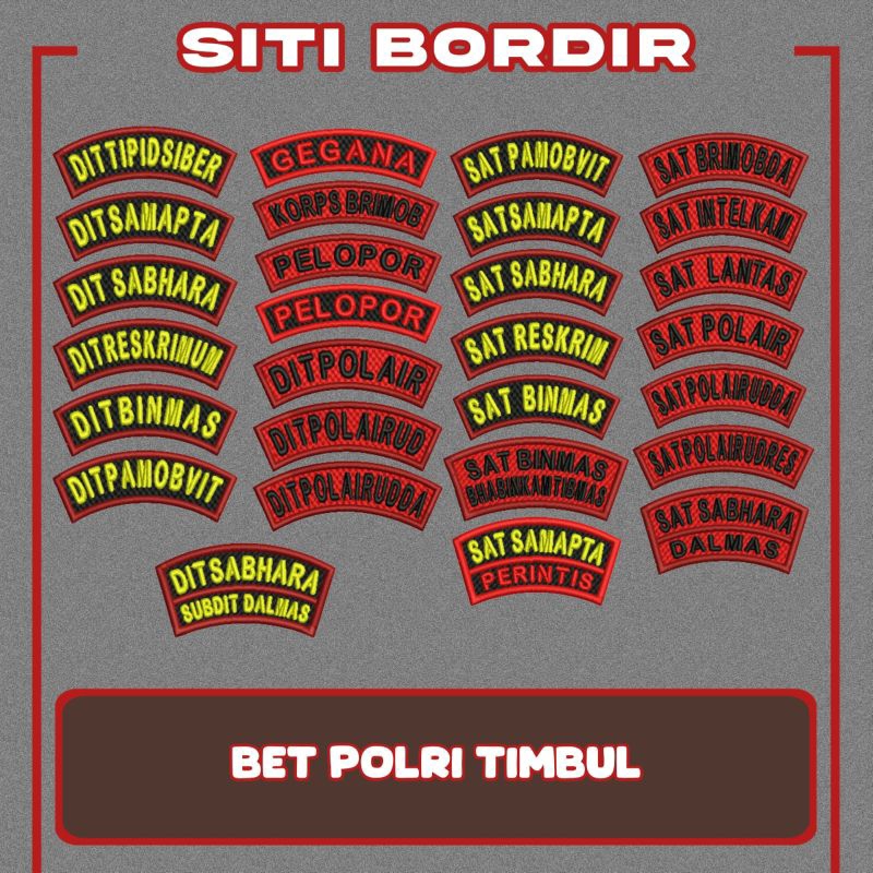 [TIMBUL] BET POLRI BORDIR.